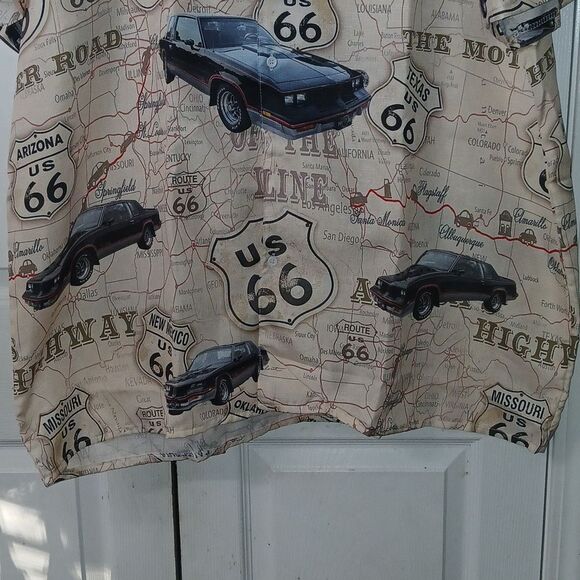 Route 66  Monte Carlo button down short sleeve casual shirt Sz 3XL NWT - Picture 2 of 7